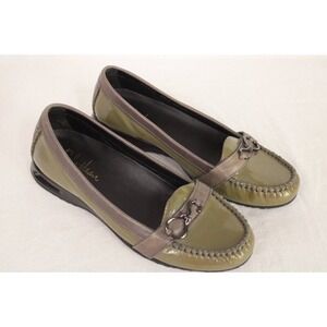 Cole Haan Nikeair Womens Patent Slip On Moccasin Loafer Shoes 8 1/2 AA